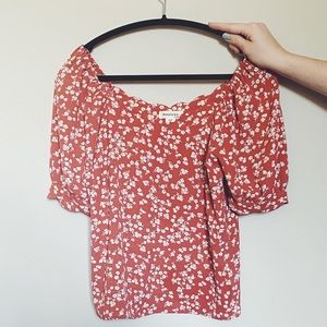Floral Monteau Top